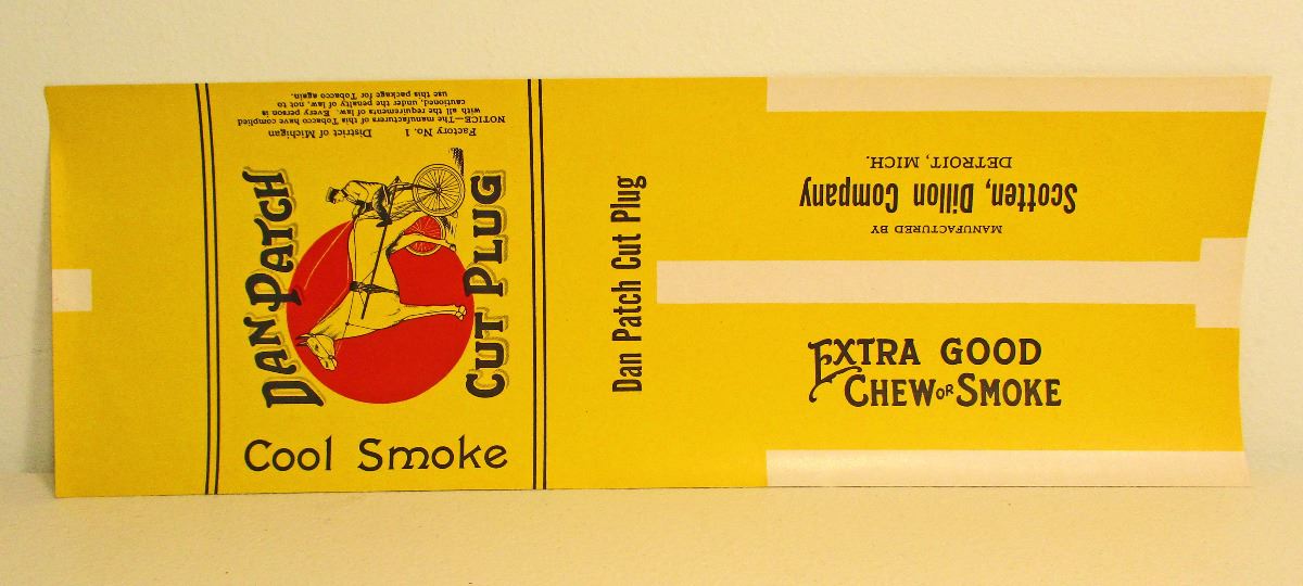 VINTAGE DAN PATCH CUT PLUG TOBACCO WRAPPER