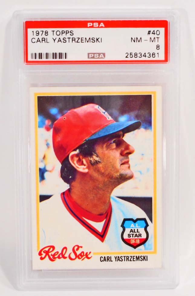 1978 TOPPS CARL YASTRZEMSKI 40 BASEBALL CARD PSA NMMT 8