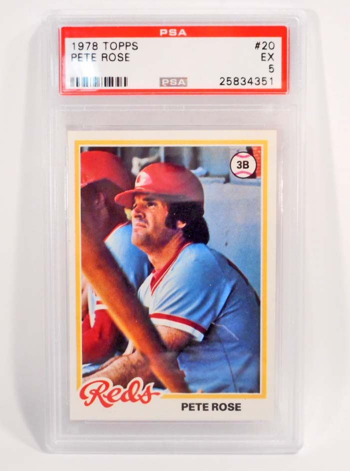 1978 TOPPS PETE ROSE 20 BASEBALL CARD PSA EX 5 1978 TOPPS PETE ROSE 20 BASEBALL CARD PSA EX 5