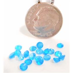 LOT OF SWISS BLUE TOPAZ GEMSTONES
