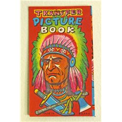 VINTAGE TRANSFER PICTURE BOOK W/ INDIAN CHIEF