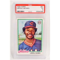 1978 TOPPS LARVELL BLANKS #61 BASEBALL CARD - PSA EX 5
