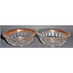 LOT OF 5 PCS. OF VINTAGE PINK DEPRESSION GLASS - STEMWARE AND GOBLETS