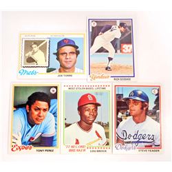 LOT OF 5 1978 TOPPS BASEBALL CARDS - STARS AND SEMI STARS