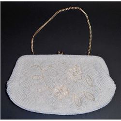 VINTAGE LADIES BEADED HANDBAG PURSE