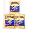Image 1 : LOT OF 3 VINTAGE RAINBOW RYE WHISKEY LABELS