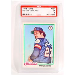 1978 TOPPS WAYNE GARLAND #174 BASEBALL CARD - PSA EX 5
