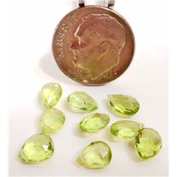 LOT OF GREEN PERIDOT GEMSTONES