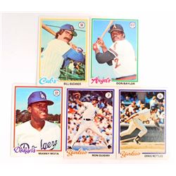 LOT OF 5 1978 TOPPS BASEBALL CARDS - STARS AND SEMI STARS