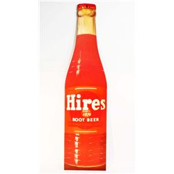 HIRES ROOT BEER BOTTLE CARDBOARD ADVERTISING SIGN - 24" TALL