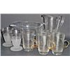 Image 1 : LOT OF 9 PCS OF VINTAGE GLASSWARE