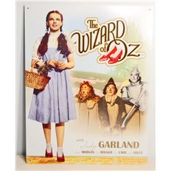 WIZARD OF OZ METAL ADVERTISING SIGN - 12.5X16