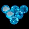 Image 1 : 7.62 CT NATURAL! 55PCS BLUE MADAGASCAR APATITE ROUND