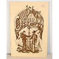 1984 REPRINT BOOKLET OF THE CYCLORAMA OF THE BATTLE OF GETTYSBURG