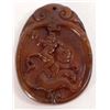 Image 1 : ASIAN CARVED JADE STONE AMULET PENDANT