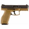Image 1 : HK M700009FDEA5 VP9 Single/Double 9mm 4.9" 10+1 Flat Dark Earth Interchangeable Backstrap Grip Black