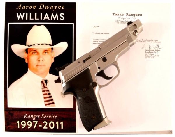 Texas Ranger Sgt, Williams Sig Sauer P229 .357 Sig