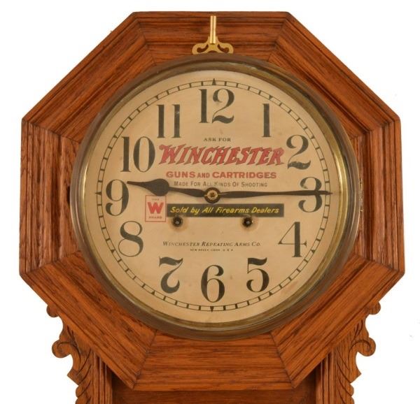 Winchester Guns Advertising Wall Clock