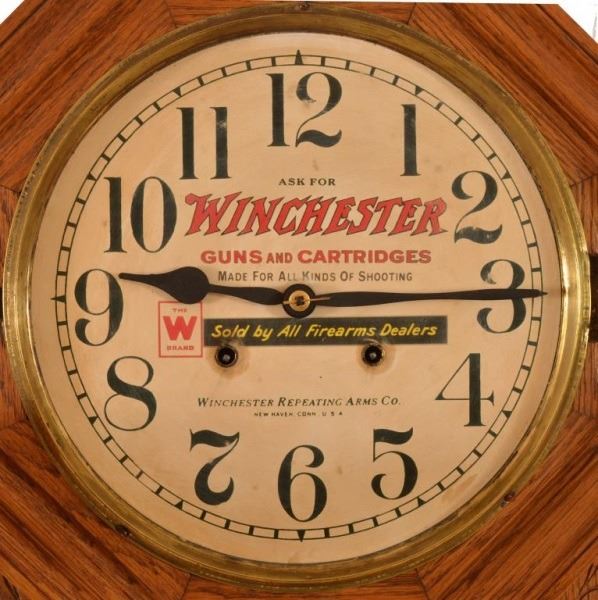 Winchester Guns Advertising Wall Clock