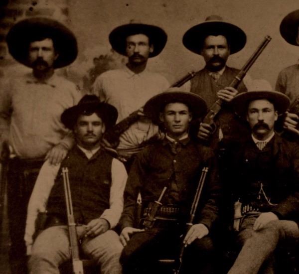 Texas Rangers Co. D Realitos Texas 1887 Photo