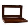 Image 2 : Oak Bevelled Glass Table Top Display Case