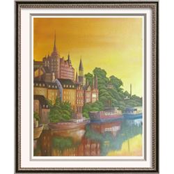 European Realistic Painting Shepherd Fine Art Signed Oil on Canvas