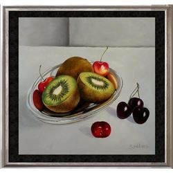 Realism Kiwi FRUIT Signed CANVAS DEALER LIQUIDATION SALE Café & Food Photo Realism Art