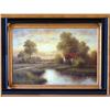 Image 1 : Traditional Village Texture Landscape Framed Acrylic Dealer Museum Quality Painting Impressionism Ar
