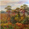 Image 3 : Impressionism Colorful Landscape Painting on Canvas Marsh Traditional Art