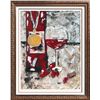 Image 5 : Janier Perfect Wine Acrylic on Canvas Heavy Texture Fantastic Original