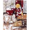 Image 2 : Janier Perfect Wine Acrylic on Canvas Heavy Texture Fantastic Original