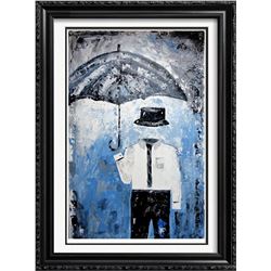Surreal Abstract Textured 36x24 Original Palette Knife Painting Canvas Janier