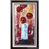 Image 4 : Fantastic Colorful Thick Texture Bold Floral Original Painting Canvas Janier