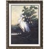Image 4 : American Beauty Egret Realism Huge Original Painting on Canvas