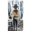 Image 2 : Cowgirl Textured Original Painting Acrylic Palette Knife Janier