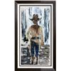 Image 4 : Cowgirl Textured Original Painting Acrylic Palette Knife Janier