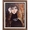 Image 1 : My Little Sister Naïve Style Big Eye Janier Signed Acrylic Painting