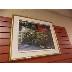 FRAMED PRINT - C LANDER ORIGINAL HAND PAINTED BY C.LAUDER