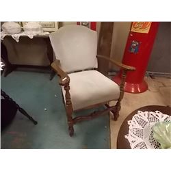 CARVED PARLOUR CHAIR - CIRCA 1940'S
