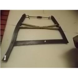 VINTAGE WOOD FRAMED CROSS CUT BUCK SAW