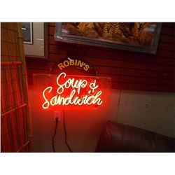 NEON SOUP & SANDWICH SIGN - WORKING
