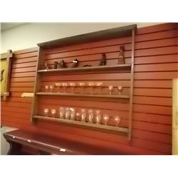 VINTAGE OAK WALL SHELF 4' X 3'