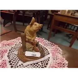 ROYAL DOULTON FIGURE - PIG ON BRICK WALL