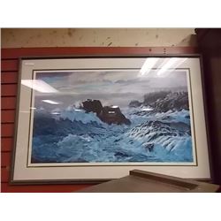 FRAMED LIMITED EDITION PRINT - BREAK IN THE STORM - MARK HOBSON - APPROX. RETAIL $500