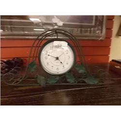 RED IRON MANTEL CLOCK