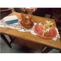 PYREX BUTTER DISH, WORKD BAZAARS CAKE DISH , ENGLI