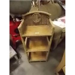 WICKER SHELF - 3 TIER