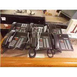 LOT OF 6 LAND LINE PHONES - norstar