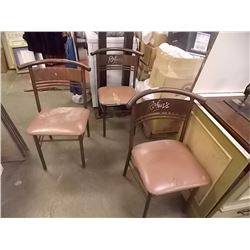 DINING CHAIRS FOR ROBINS DONUTS- 3 TTL