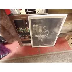 FRAMED PRINTS - AMERICAN COUNTRY AND 1 OTHER